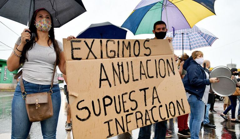 Fuerte protesta contra la ilegalidad de las fotomultas | EL TERRITORIO