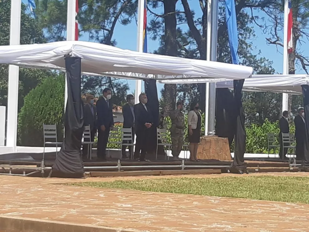 El presidente encabezó el acto por el aniversario del nacimiento de San Martín, en Yapeyú