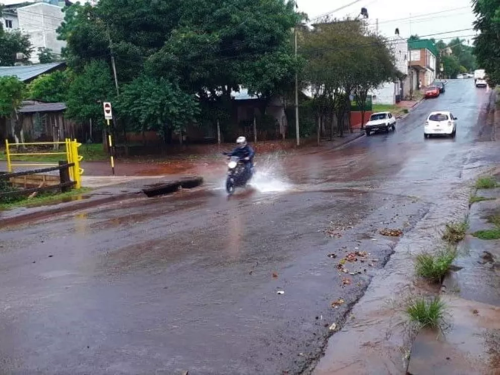 Lluvia intensa en algunas localidades de la zona Centro