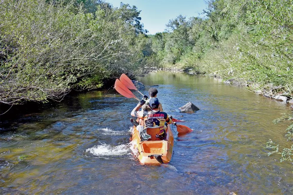 Arroyo Las Antas,  invita a una aventura espectacular en kayak
