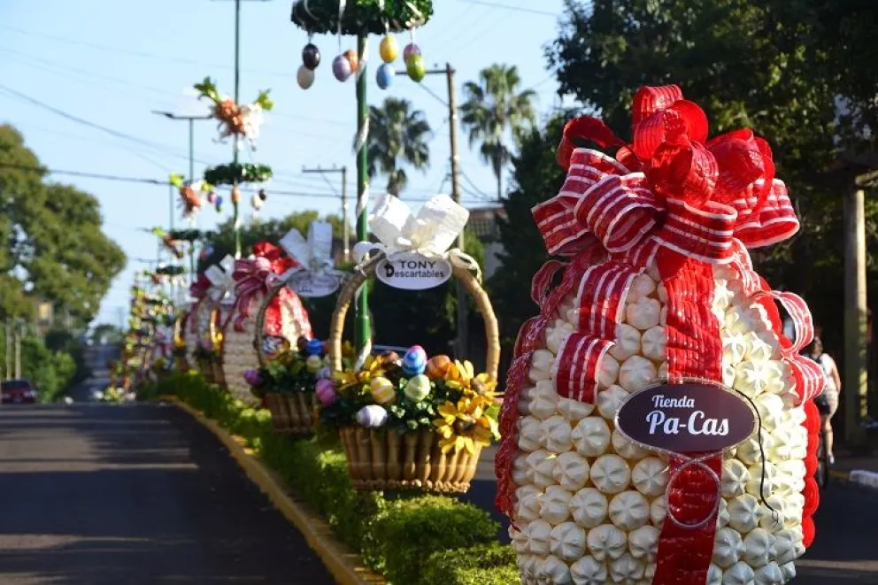 Capioví comienza a lucir el decorado de Pascuas y ya se siente el clima de celebración