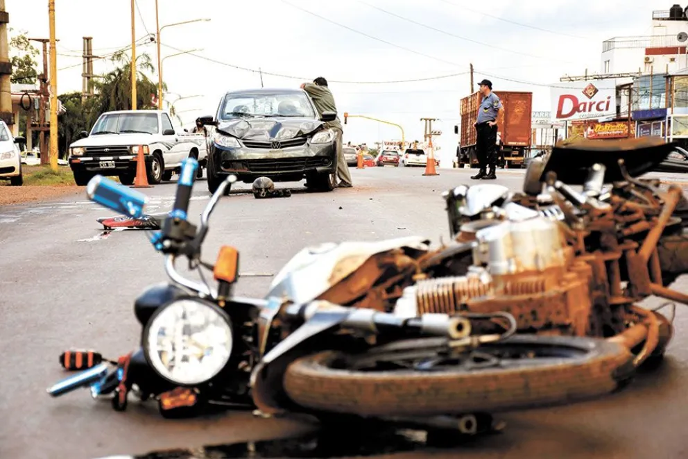 Motos, las más involucradas en accidentes de tránsito 