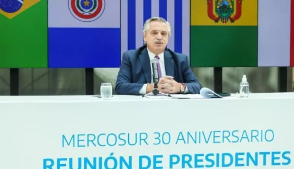 A 30 años de la creación del Mercosur, Fernández llamó a sus pares a "profundizar la integración"
