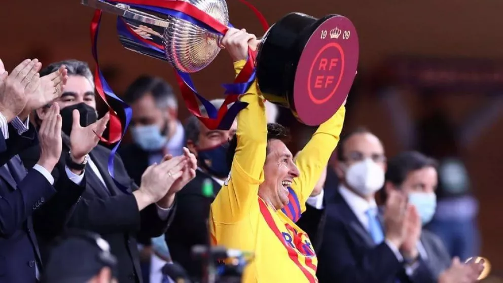 Messi brilló y Barcelona es otra vez campeón de la Copa del Rey