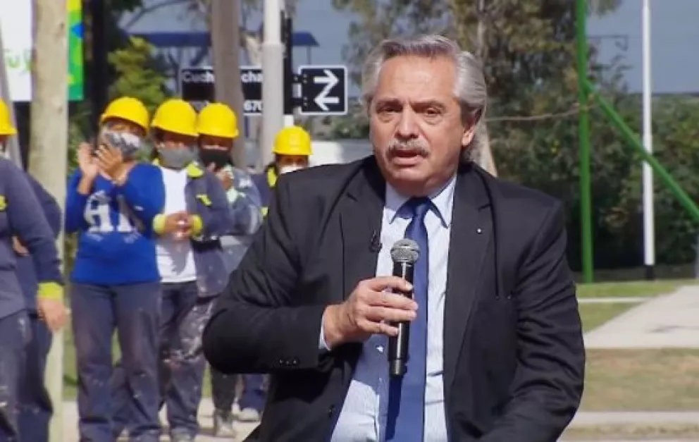 "Estas casas no las hace el mercado sino el Estado", dijo el Presidente en Avellaneda