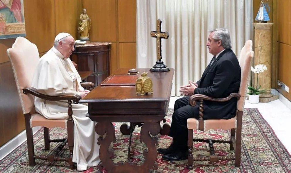 Alberto Fernández se reunió con el papa Francisco en el Vaticano