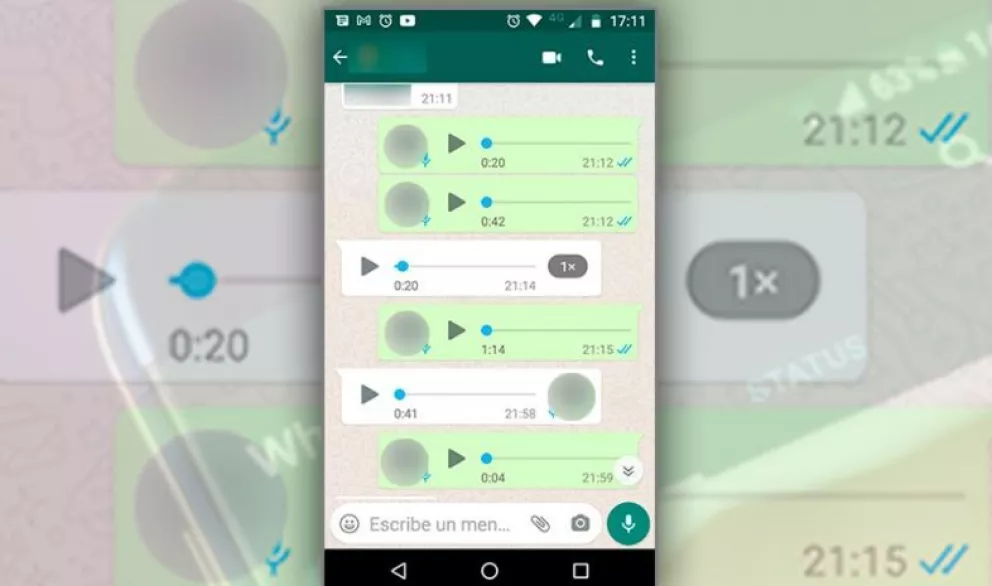 En WhatsApp ya se pueden escuchar audios en velocidad aumentada