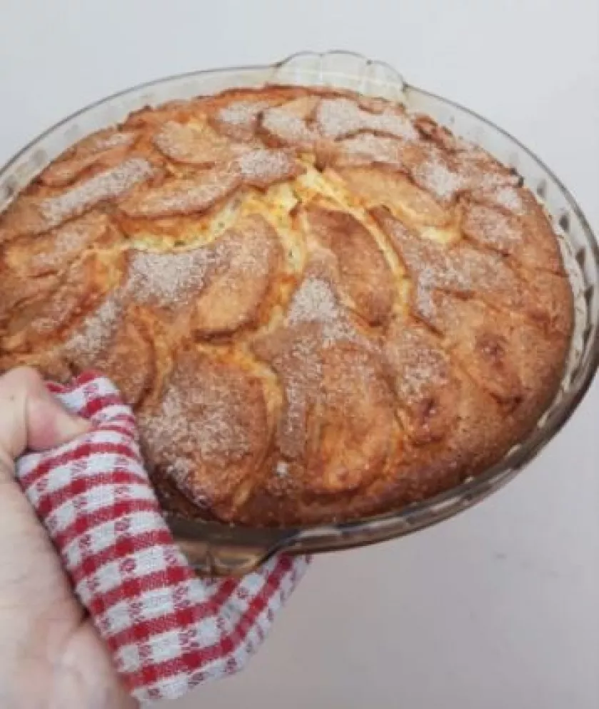 Para esta temporada de frío, prepará esta receta de Torta matera de manzana