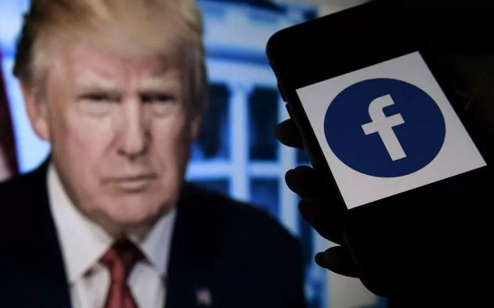 Facebook anunció que la suspensión a Trump será por dos años
