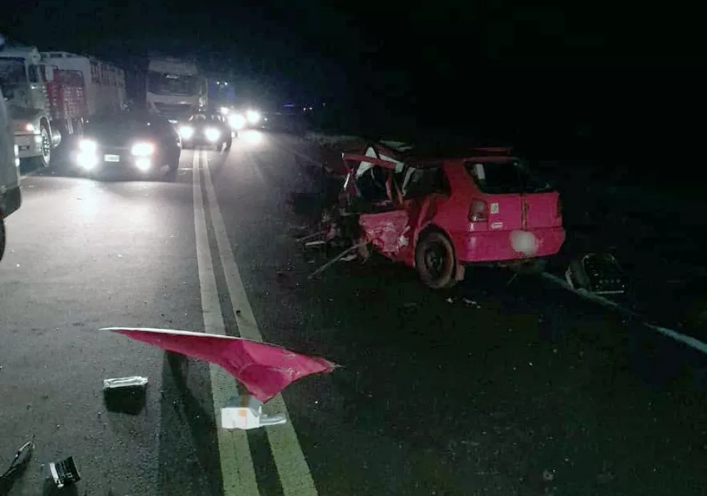 Choque frontal en Campo Viera: falleció esta madrugada el conductor del Volkswagen Gol