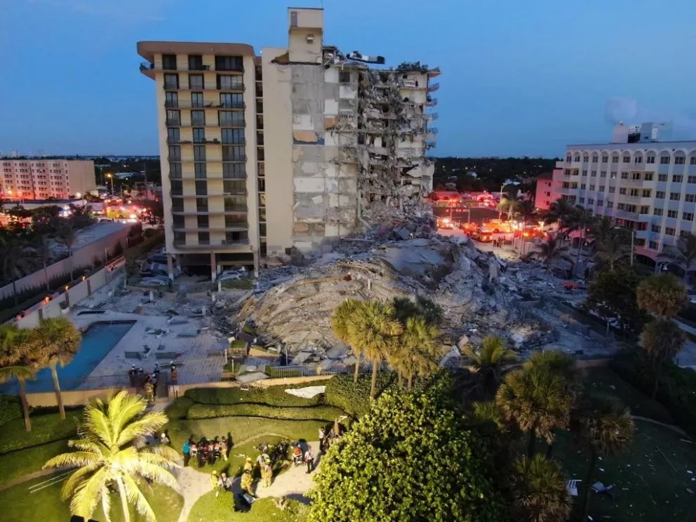 Confirman que son 10 los argentinos desaparecidos tras el derrumbe en Miami
