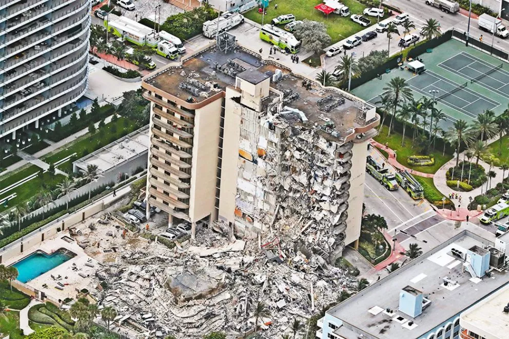 Miami: nueve argentinos desaparecidos tras el derrumbe de un edificio