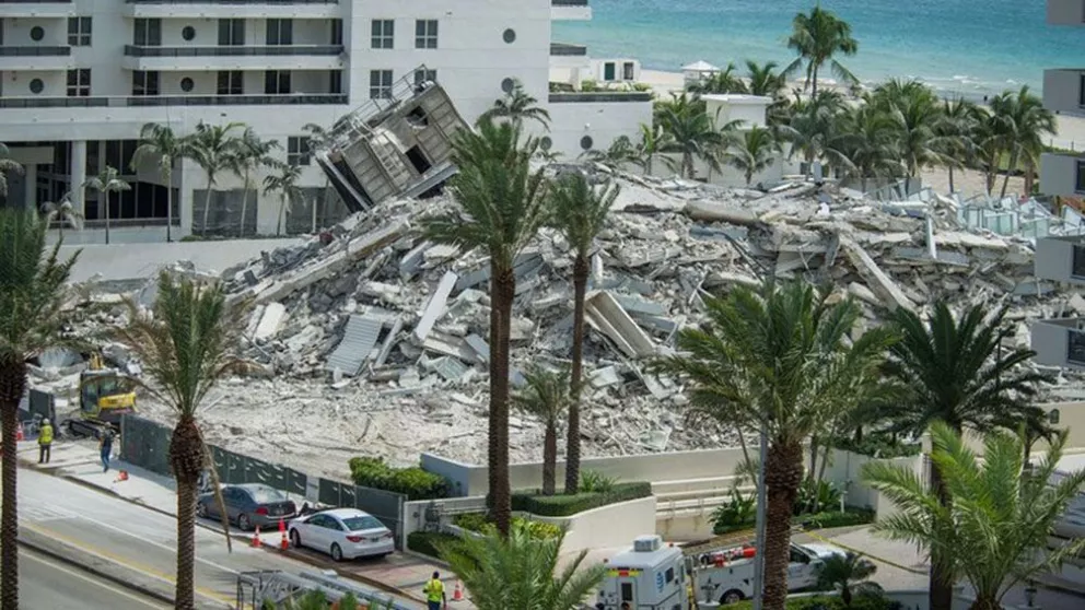 Derrumbe en Miami: continúa la búsqueda de 159 desaparecidos