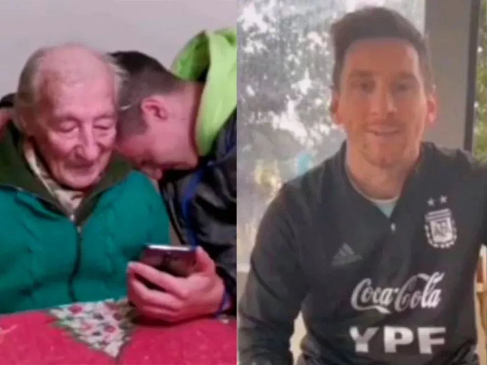 El gesto de Messi con un fan de 100 años que anota sus goles en un cuaderno